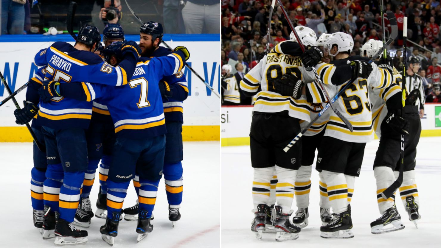 St Louis Blues Boston Bruins Stanley Cup split