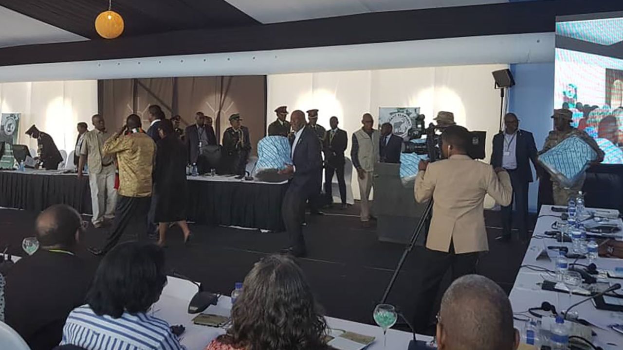 Regional leaders received the gifts at a May 6 summit in Kasane