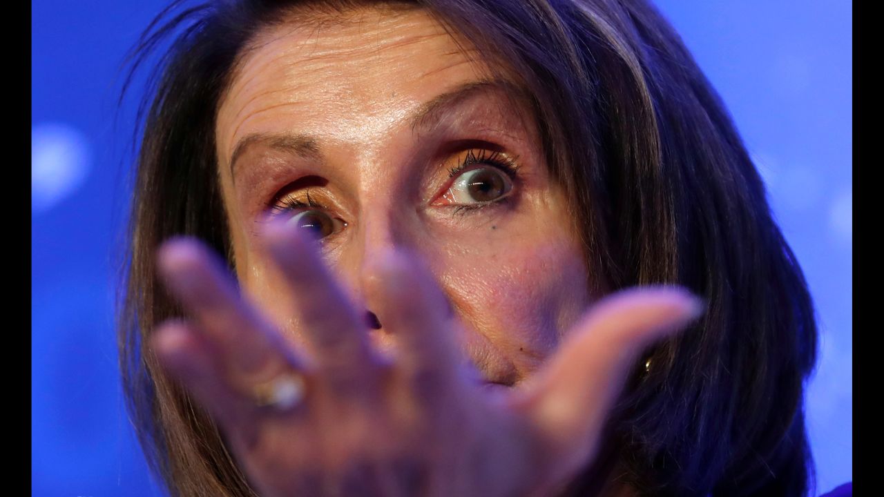 House Speaker Nancy Pelosi speaks at a conference of the Center for American Progress on Wednesday, May 22. More Democrats are pushing Pelosi to impeach President Donald Trump, but she doesn't favor the move right now. <a href="https://www.cnn.com/2019/05/22/politics/nancy-pelosi-impeachment-donald-trump/index.html" target="_blank">Analysis: 5 reasons why Pelosi doesn't want to impeach Trump</a>