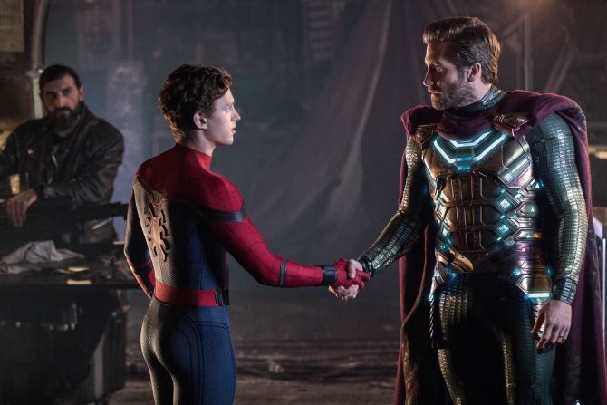 (July 2) -- It's summer, so obviously another superhero film is coming your way. Marvel Studios' sequel to "Spider-Man: Homecoming" picks up where "Avengers: Endgame" leaves off, with Peter Parker (Tom Holland) mourning the death of his mentor, Tony Stark. But during a trip to Europe with his buddies, he gets an offer to team up with Quentin Beck "Mysterio," played by Jake Glyyenhaal. The film also stars Samuel L. Jackson, Zendaya, Cobie Smulders, Jon Favreau and Marisa Tomei. <br />