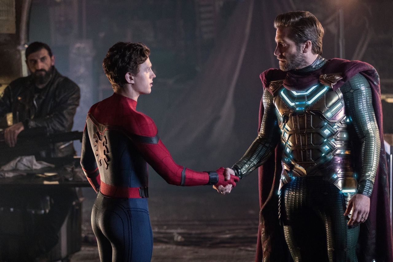 (July 2) -- It's summer, so obviously another superhero film is coming your way. Marvel Studios' sequel to "Spider-Man: Homecoming" picks up where "Avengers: Endgame" leaves off, with Peter Parker (Tom Holland) mourning the death of his mentor, Tony Stark. But during a trip to Europe with his buddies, he gets an offer to team up with Quentin Beck "Mysterio," played by Jake Glyyenhaal. The film also stars Samuel L. Jackson, Zendaya, Cobie Smulders, Jon Favreau and Marisa Tomei. <br />