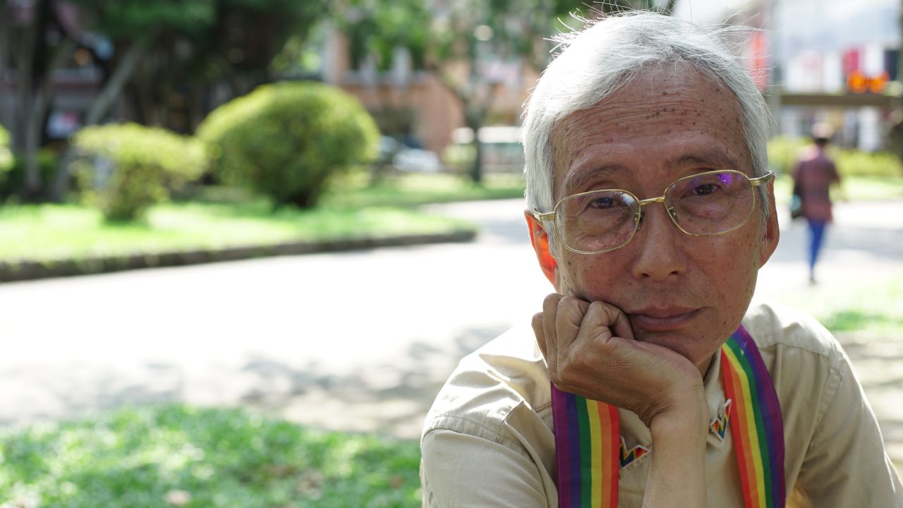 LGBT rights activist Chi Chia-Wei in Taiwan on Thursday, the day before same-sex marriage becomes legal on the island