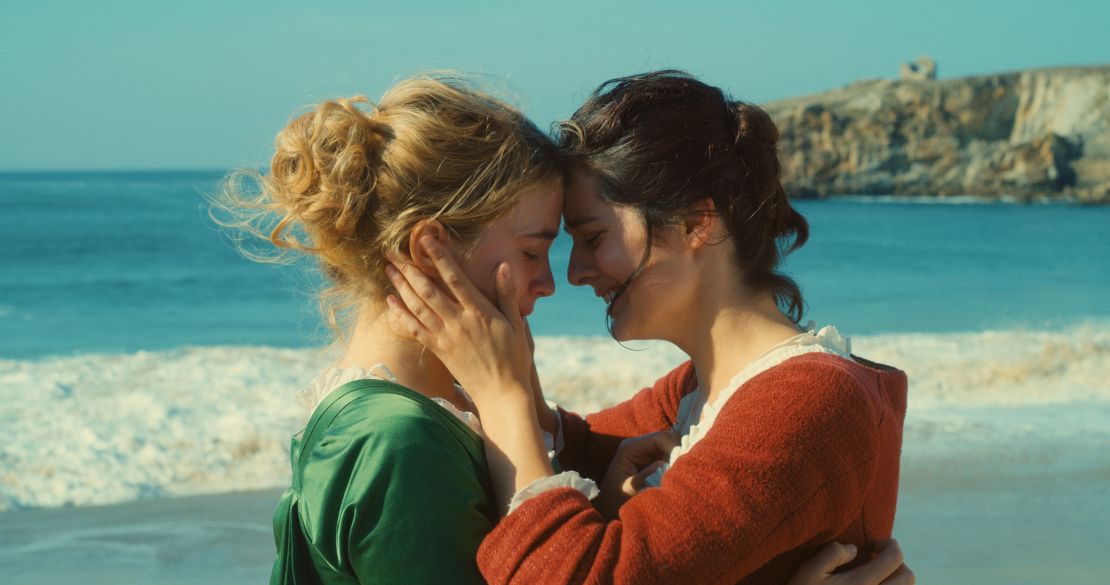 Adele Haenel and Noemie Merlant in "Portrait of a Lady on Fire," an 18th century love story by French director Celine Sciamma.