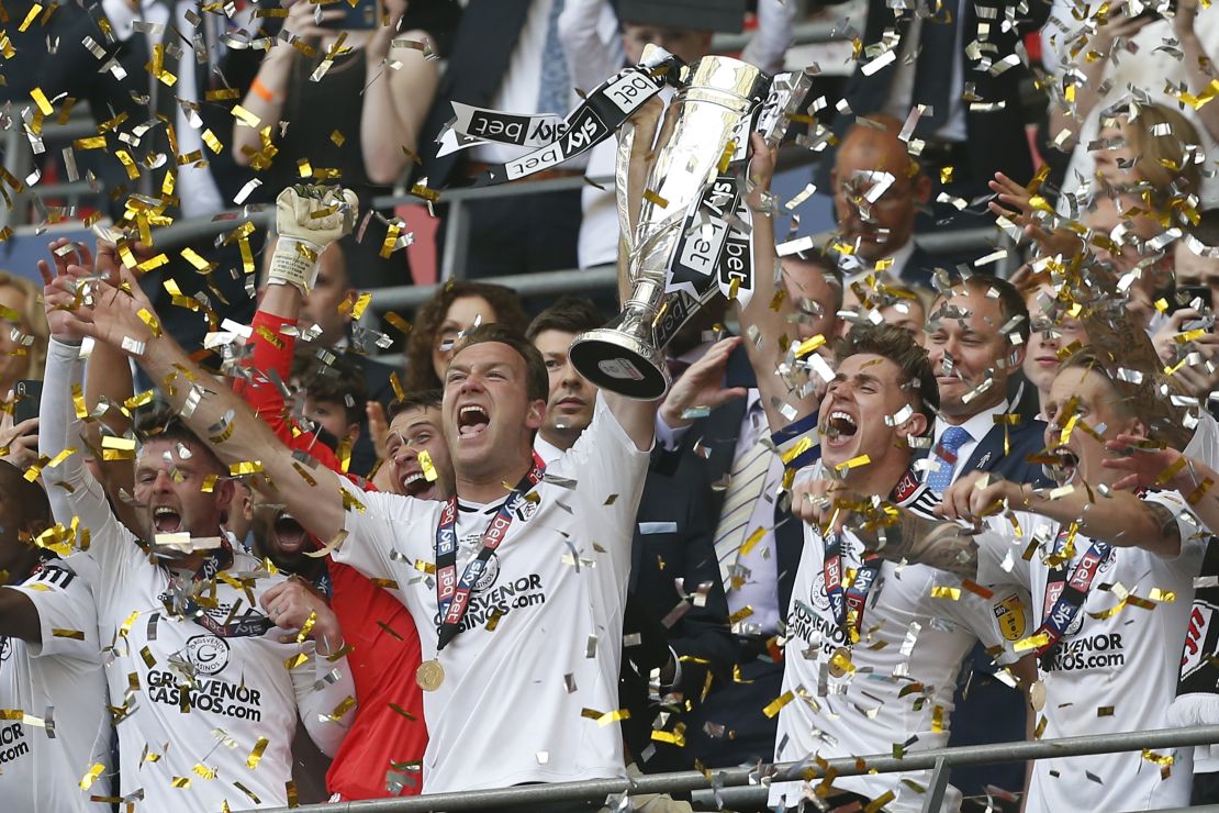 Fulham won last season's Championship play-off final but was relegated after one season in the EPL. 