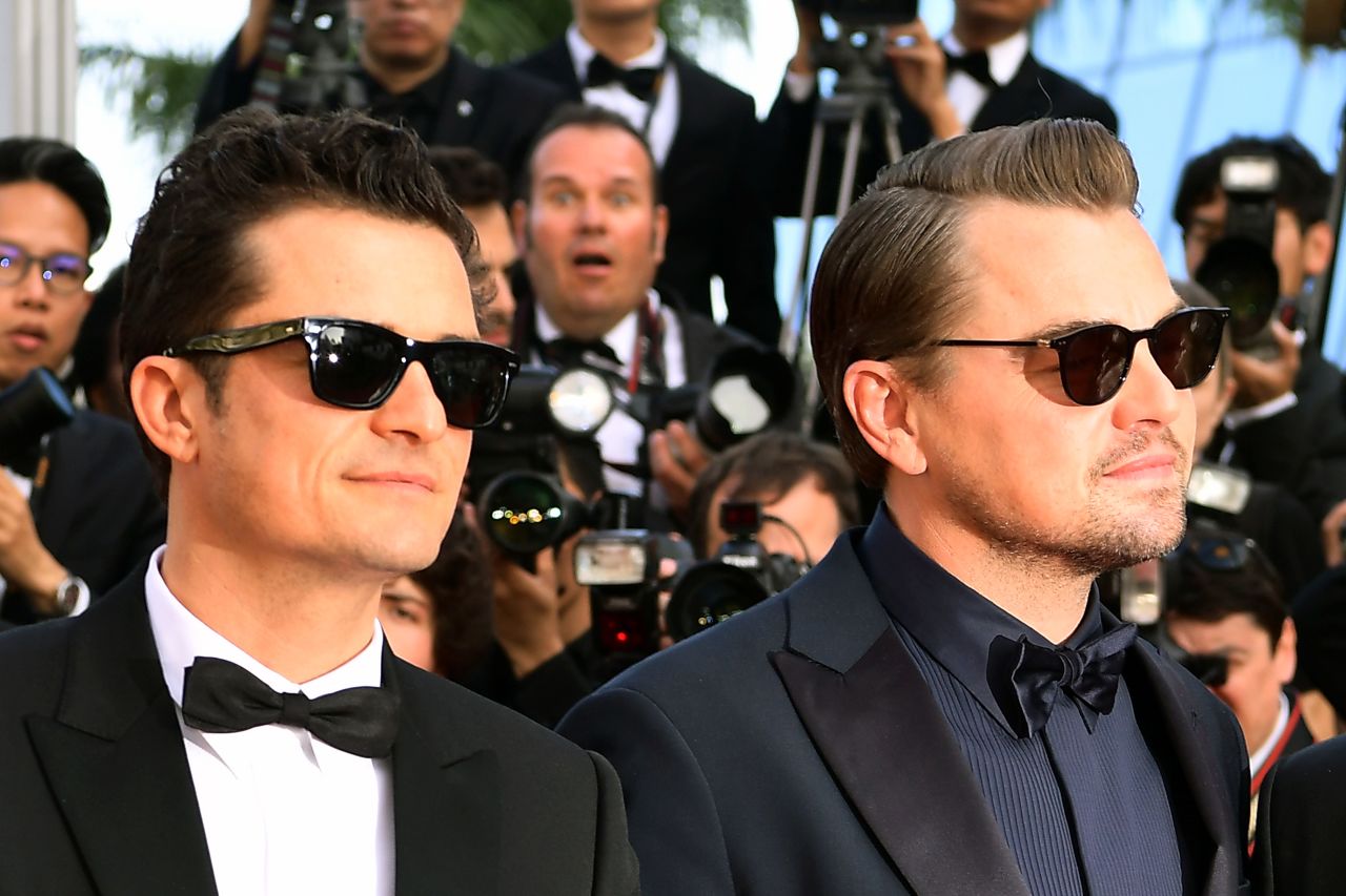 Leonardo DiCaprio (right) and Orlando Bloom (left) attended the screening of the World Premiere of the Formula E documentary "And We Go Green" at Cannes Film Festival last week. 