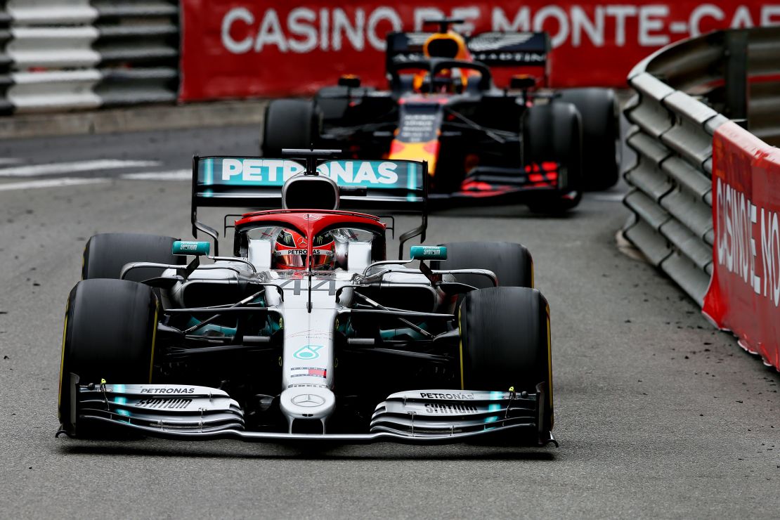 Lewis Hamilton did well to stay in front of a tenacious Max Verstappen. 