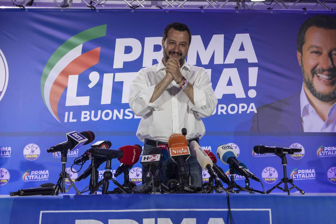 Matteo Salvini, Italy's Deputy Prime Minister and leader of right-wing League party.
