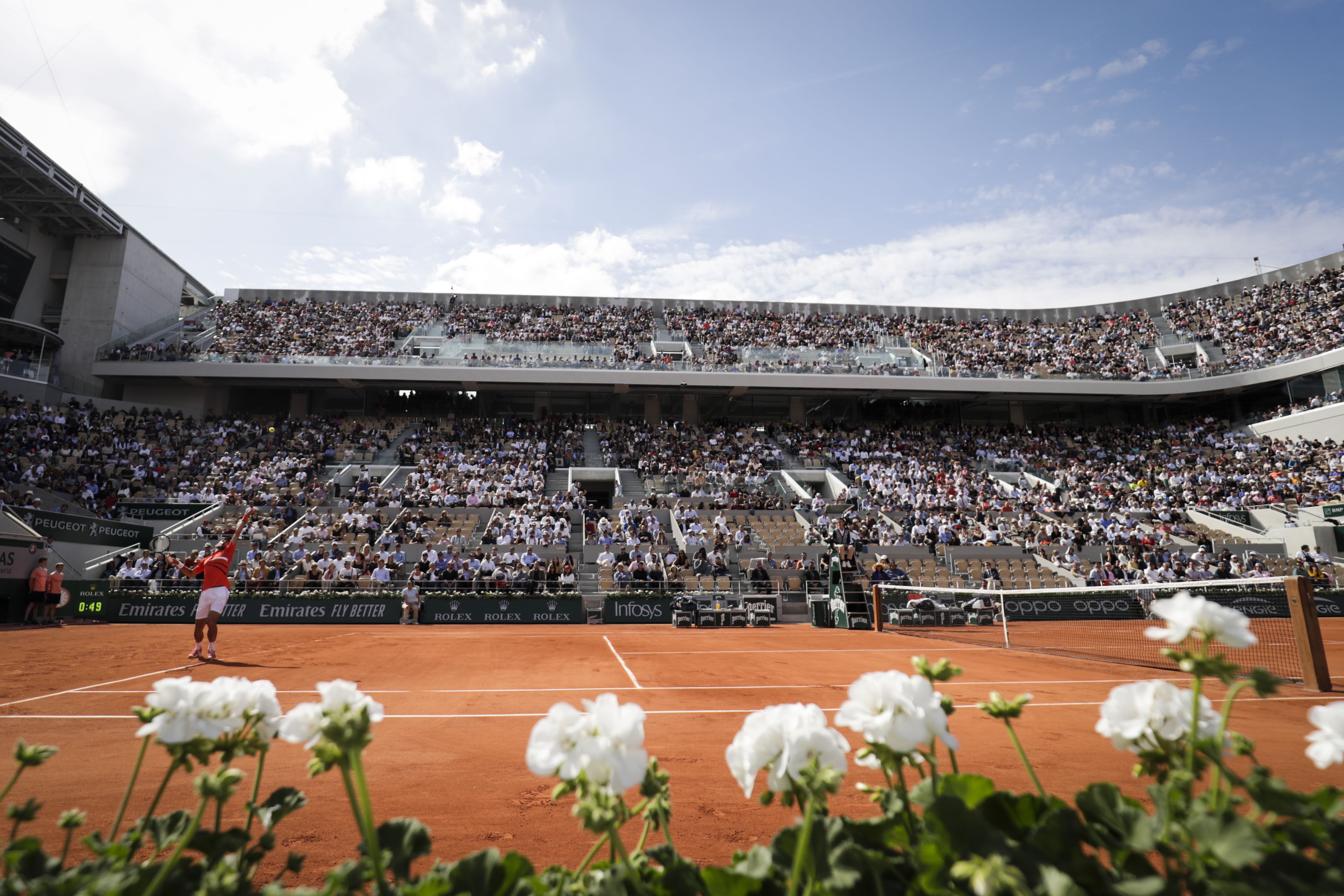 Djokovic is attempting to win four straight majors for the second time in his career. 