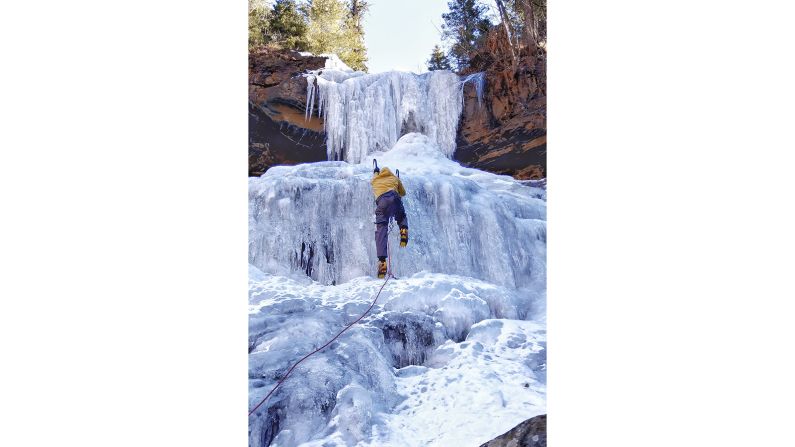 <strong>Go ice climbing on Himalayan waterfalls: </strong>Outdoor enthusiasts undeterred by freezing temperatures can try their hand (and feet) at ice climbing in Himachal Pradesh. 