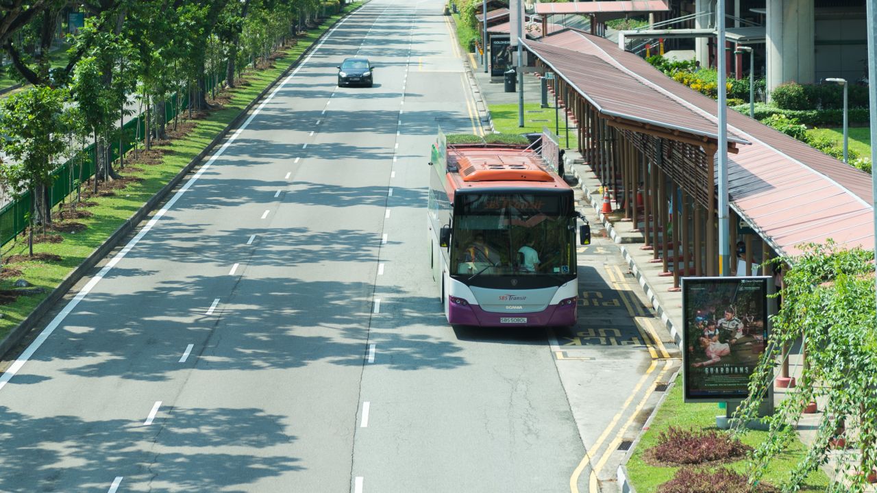 Green roofs were installed on 10 public buses in Singapore by urban greenery specialist, GWS Living Art.