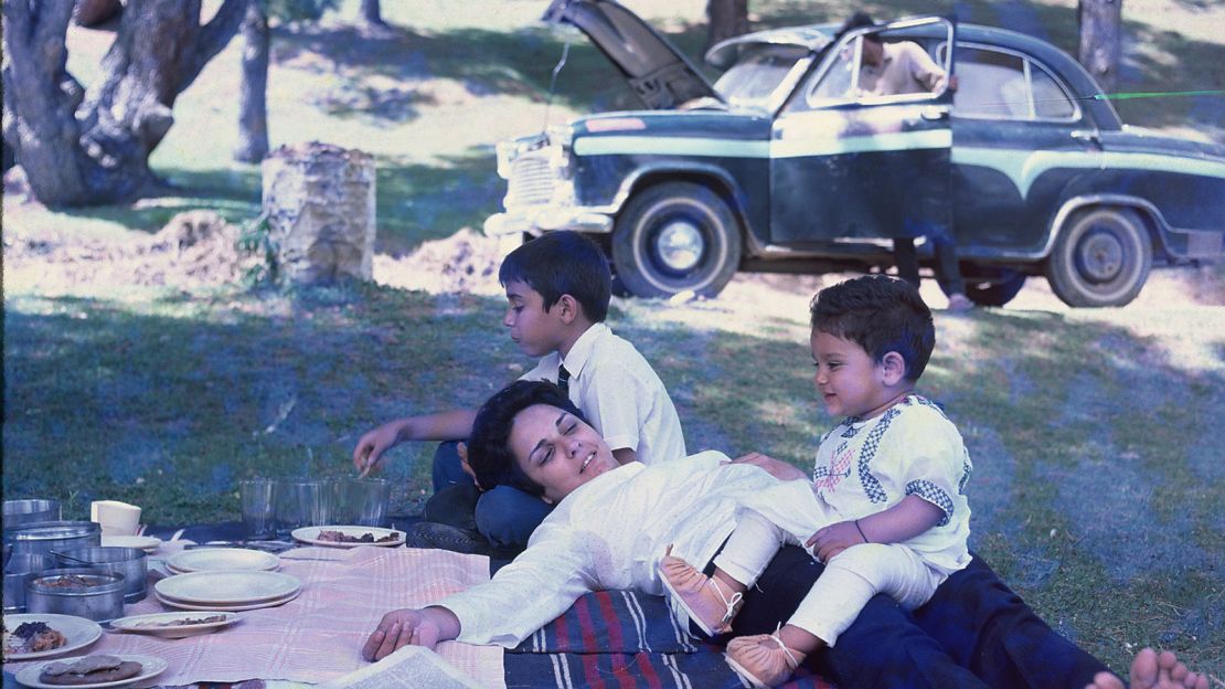 Jung, pictured here on a picnic with his family, spent his childhood in the jungles of Bhopal. 