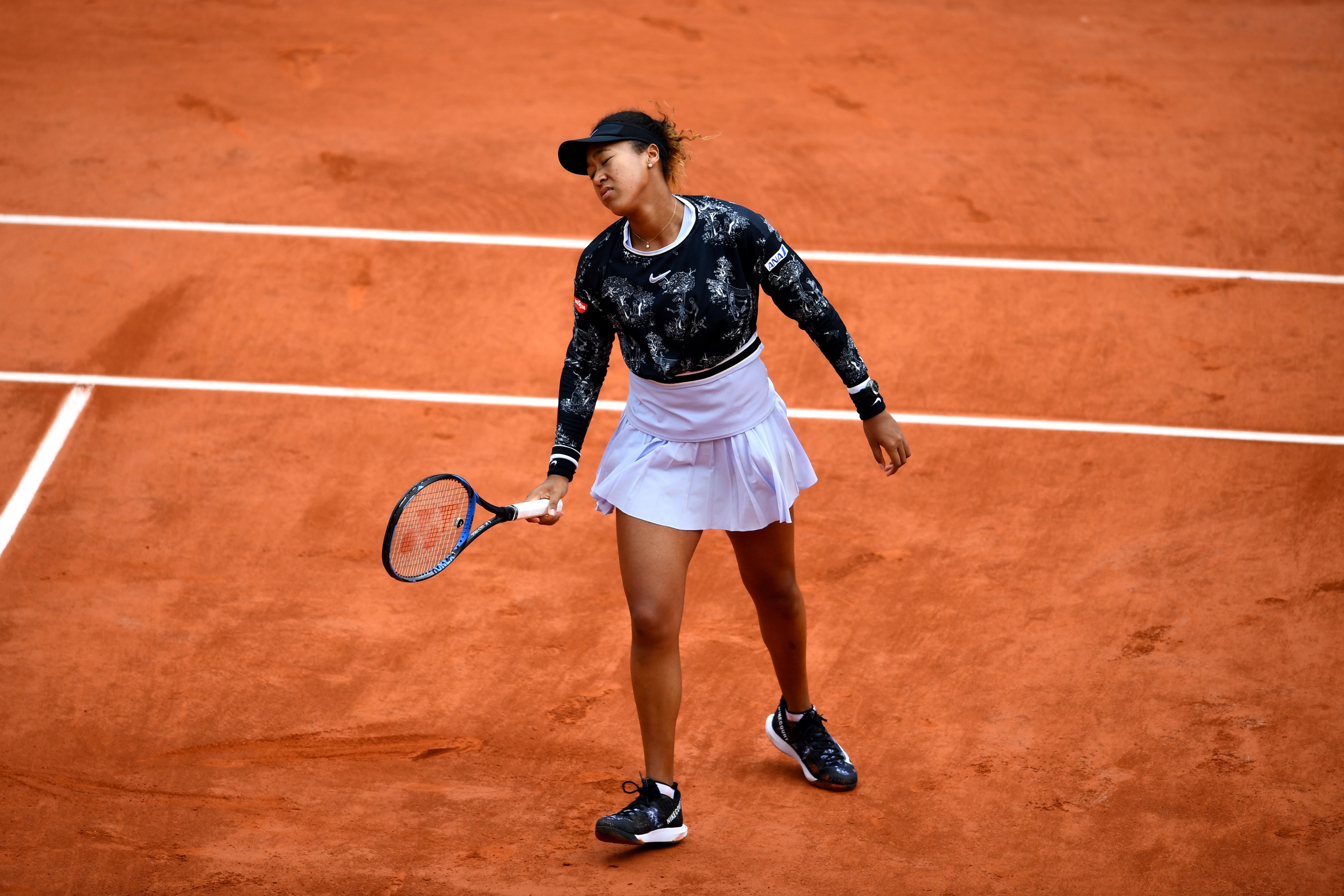 And it wasn't going her way against 90th-ranked Anna Karolina Schmiedlova. 