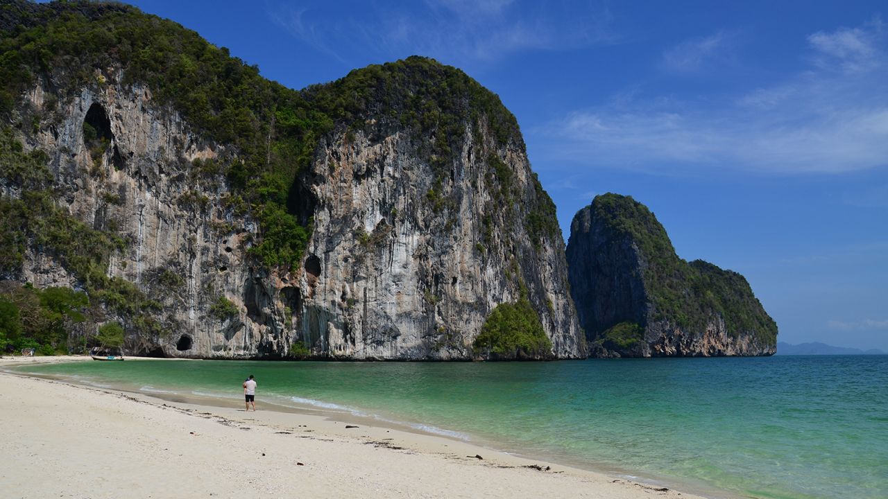 Koh Lao Liang offers beachside camping and stunning limestone cliffs.   