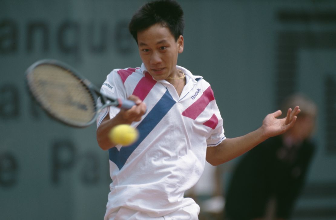 Michael Chang, then 17, stunned world No.1 Ivan Lendl in 1989.