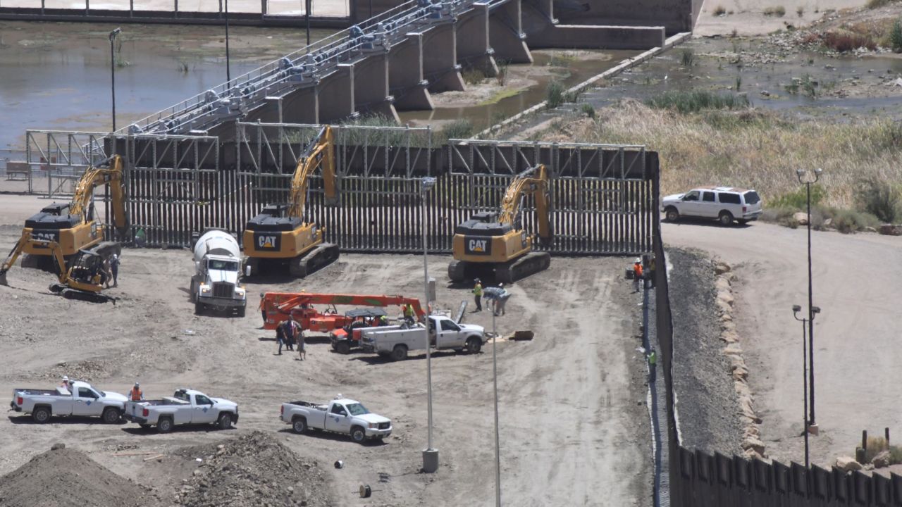 We Build the Wall founder Brian Kolfage released this photo he said shows work has paused at the site.