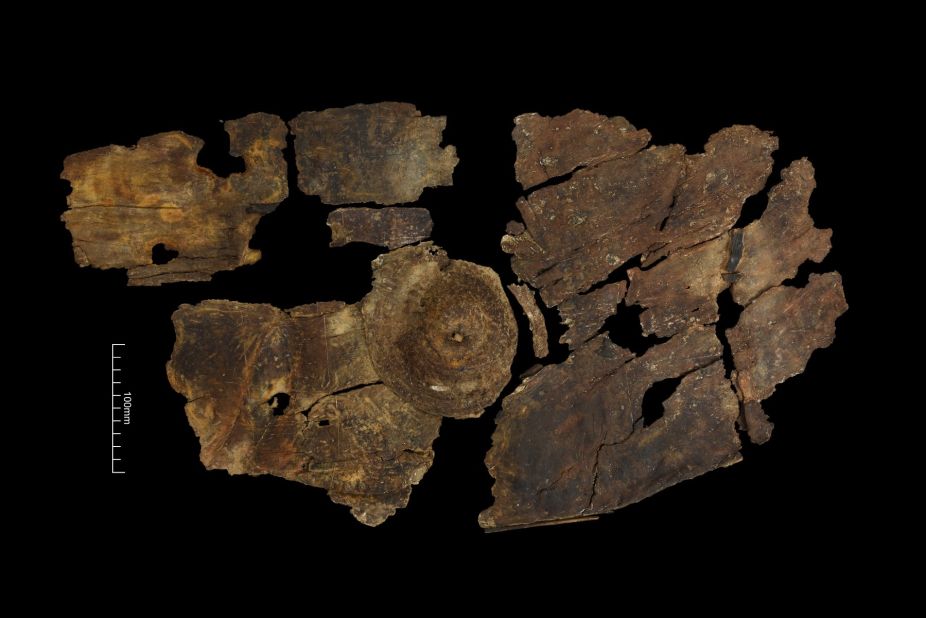 Radiocarbon dating has revealed that this Iron Age wooden shield was made between 395 and 255 BC.