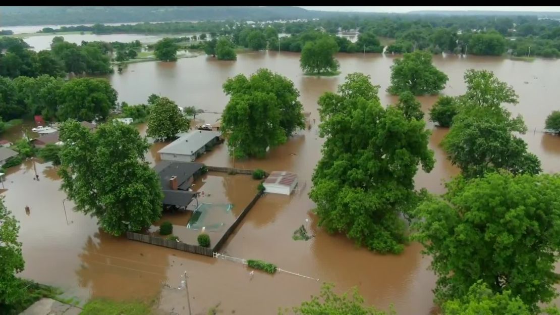 Oklahoma has been particularly hard hit by the flooding. 
