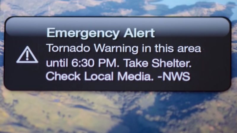Phone alerts by phone likely saved lives during the multiple late night  tornadoes