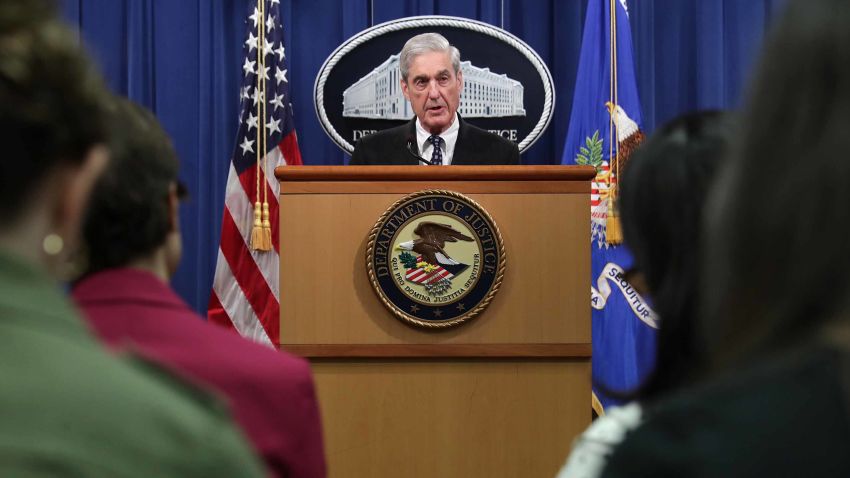 WASHINGTON, DC - MAY 29: Special Counsel Robert Mueller makes a statement about the Russia investigation on May 29, 2019 at the Justice Department in Washington, DC. (Photo by Chip Somodevilla/Getty Images)