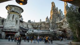 Star Wars: Galaxy's Edge in Anaheim, California, transports guests to Black Spire Outpost, a village on the planet of Batuu.