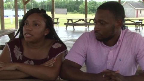 Jessica and Franklin Richardson say they were simply scouting a picnic spot and cabin.