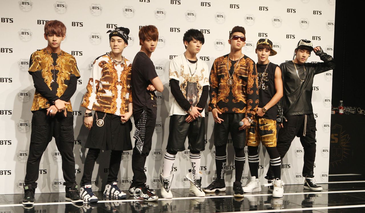 BTS during their debut showcase on June 15, 2013, in Seoul, South Korea. Their style has undergone some changes.