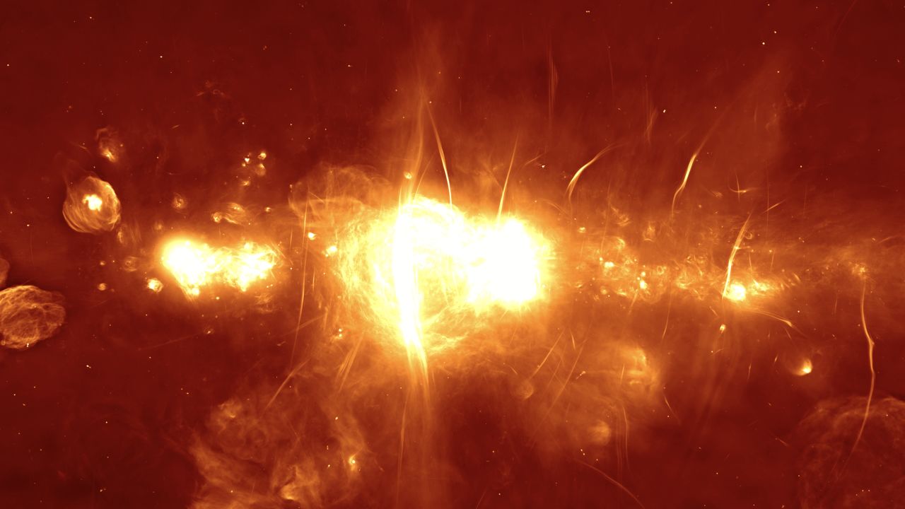An image of the Milky Way produced by MeerKAT.