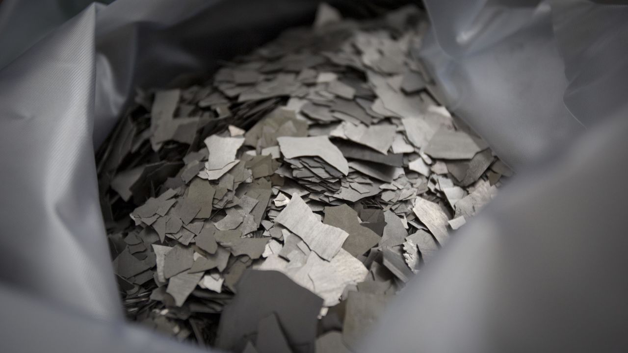 Neodymium, a rare earths mineral, is displayed in China.