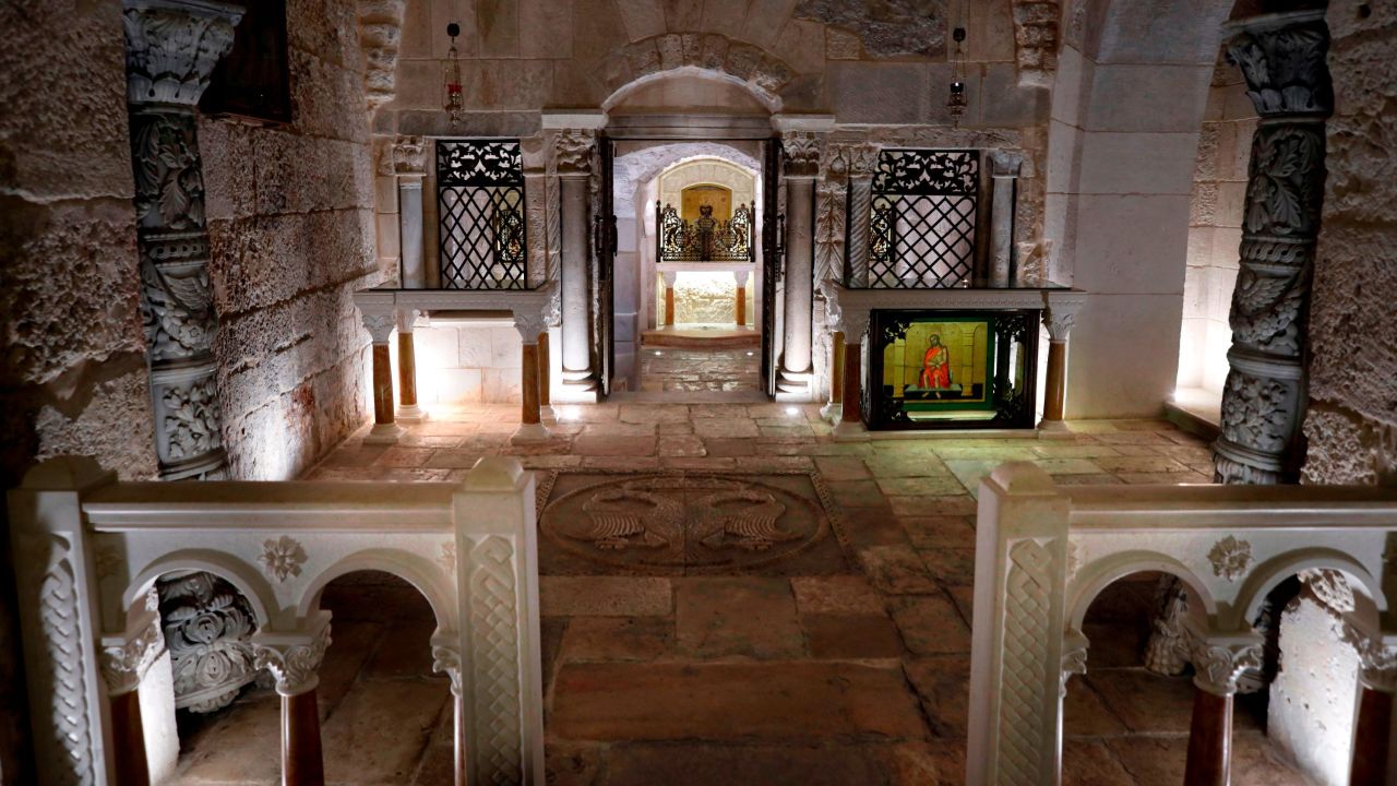 <strong>Prison of Christ:</strong> One of the features inside the Church of the Holy Sepulchre, which is traditionally believed to be the site of Jesus' crucifixion, burial and resurrection.