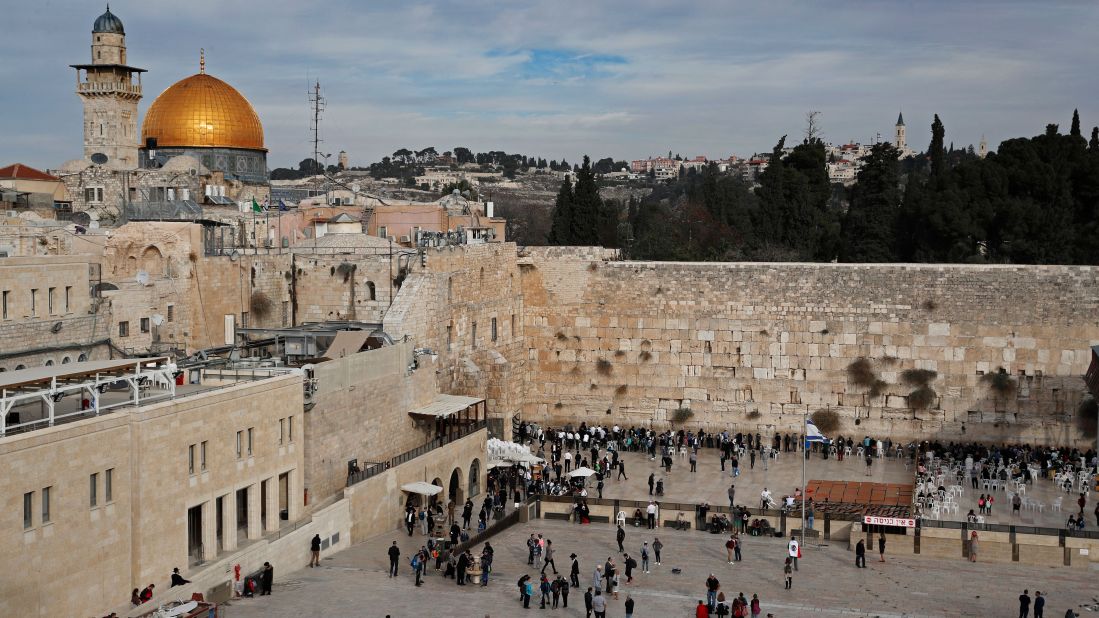 <strong>The Western Wall:</strong> This site is sacred to Jewish people.