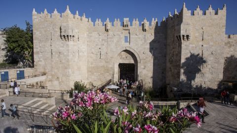 The Damascus Gate is one of the principal entrances into the Old City.