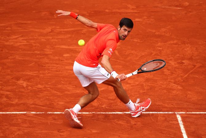 Novak Djokovic, seeking a fourth straight major, had no such difficulties against Swiss qualifier Henri Laaksonen. 