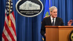 Special Counsel Robert Mueller speaks on the investigation into Russian interference in the 2016 Presidential election, at the US Justice Department in Washington, DC, on May 29, 2019. (Photo by MANDEL NGAN / AFP)        (Photo credit should read MANDEL NGAN/AFP/Getty Images)