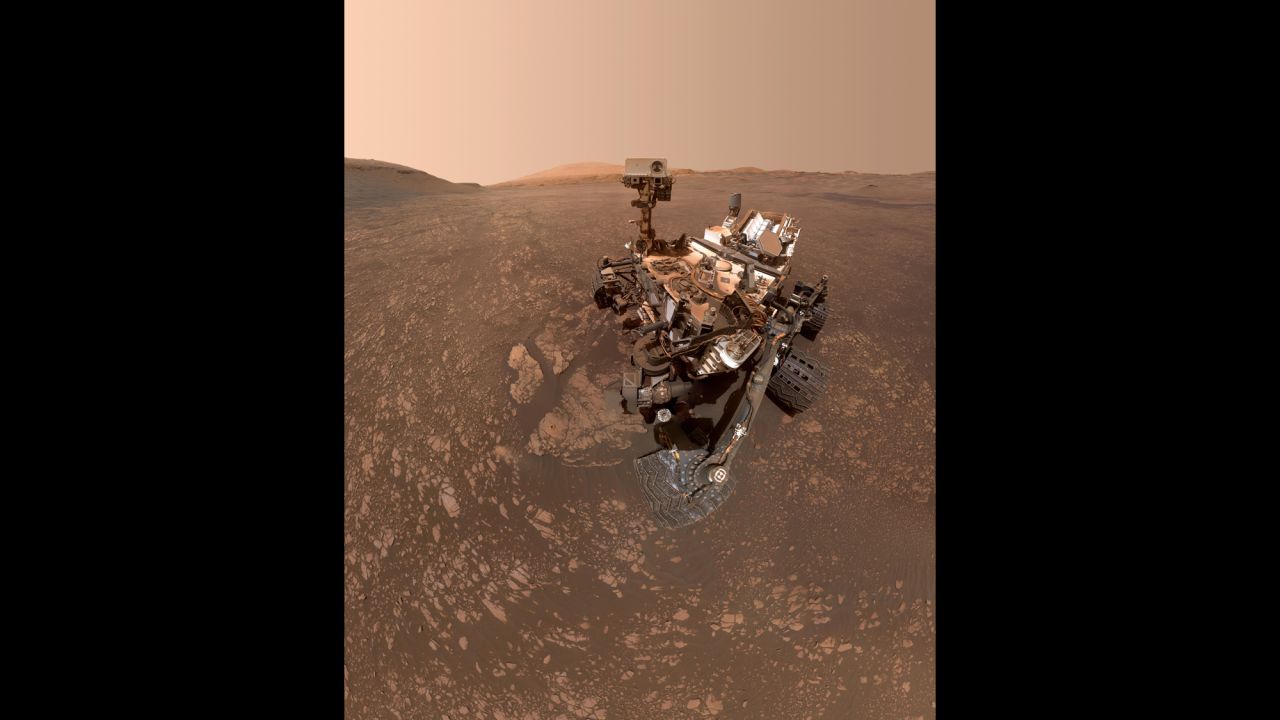 NASA this week <a href="https://www.jpl.nasa.gov/spaceimages/details.php?id=PIA23240" target="_blank" target="_blank">released an image</a> of the Curiosity rover taking a selfie on Mars. The selfie is composed of 57 individual images that were stitched together. The rover's robotic arm was digitally removed.