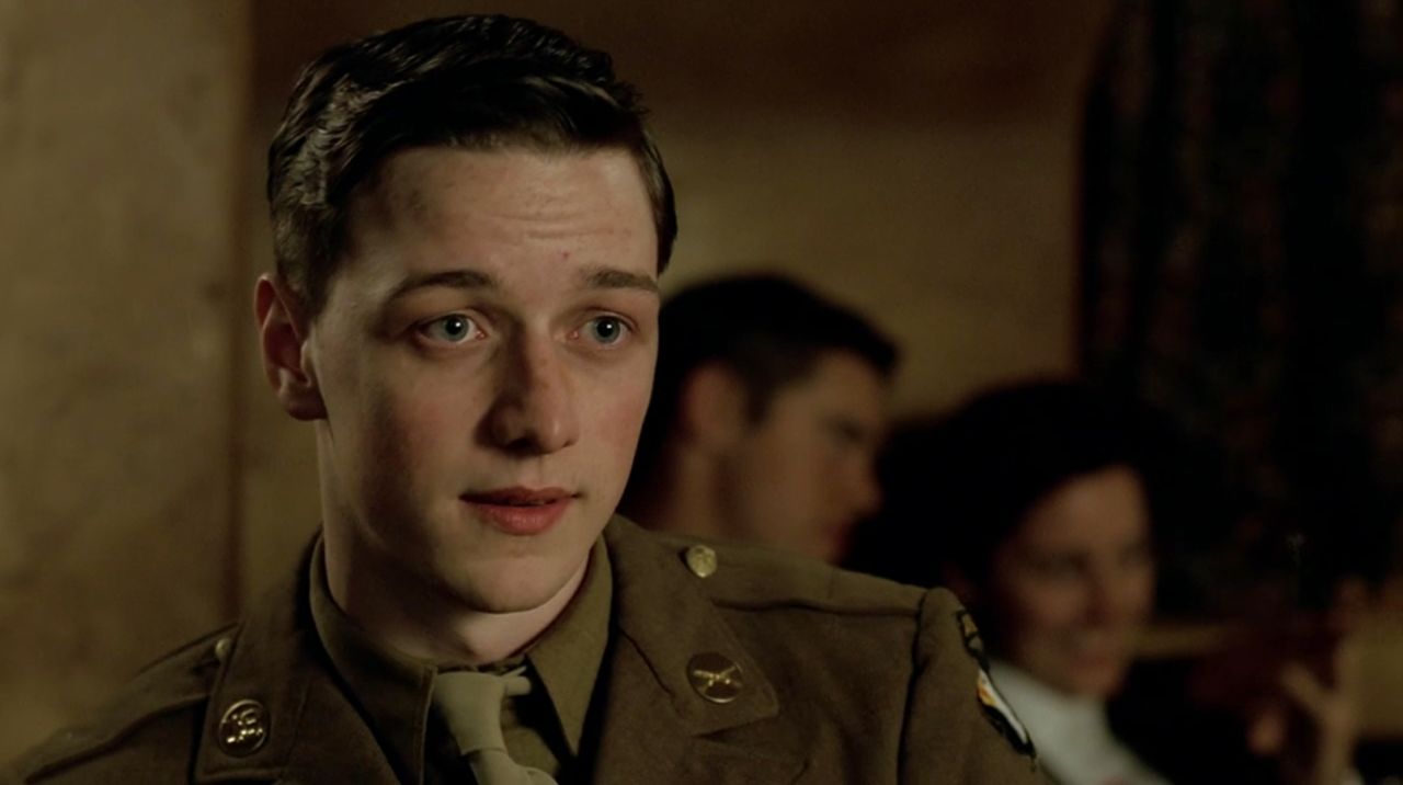 The future Professor Charles Xavier appeared in an episode titled "Replacements" as James W. Miller, a young soldier who has a tragic end.
