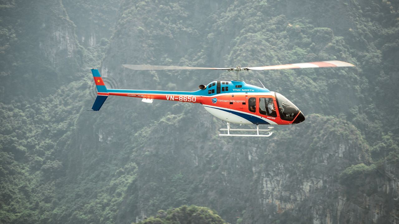 <strong>First helicopter tour: </strong>Northern Vietnam Helicopter Company has launched Halong Bay's first helicopter sightseeing flights.