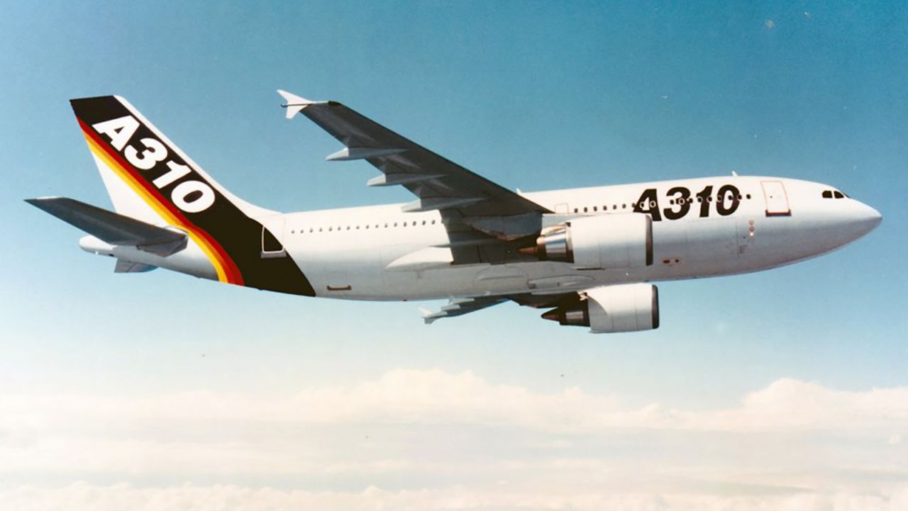 The Airbus A310 in flight. 