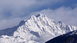 A view of Himalayan range including Trishul , Nanda Devi,Chaukhamba from Chopta Valley during the  Winter Season at Rudrapragya District of Uttarakhand, India. March 08,2019.Chopta is possibly the only valley town in Uttarakhand, that has minor human alteration, and a good place for intermediate trekkers to brush up their skills while exploring locally renowned tourist spots, like the Tungnath Temple and the Deoria Tal, which are both accessible after a well guided trek. (Photo By Vishal Bhatnagar/NurPhoto via Getty Images) (Photo by Vishal Bhatnagar/NurPhoto via Getty Images)