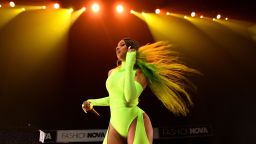 LOS ANGELES, CA - MAY 08:  (EDITORS NOTE: Retransmission with alternate crop.) Cardi B performs onstage as Fashion Nova Presents: Party With Cardi at Hollywood Palladium on May 9, 2019 in Los Angeles, California.  (Photo by Presley Ann/Getty Images for Fashion Nova)