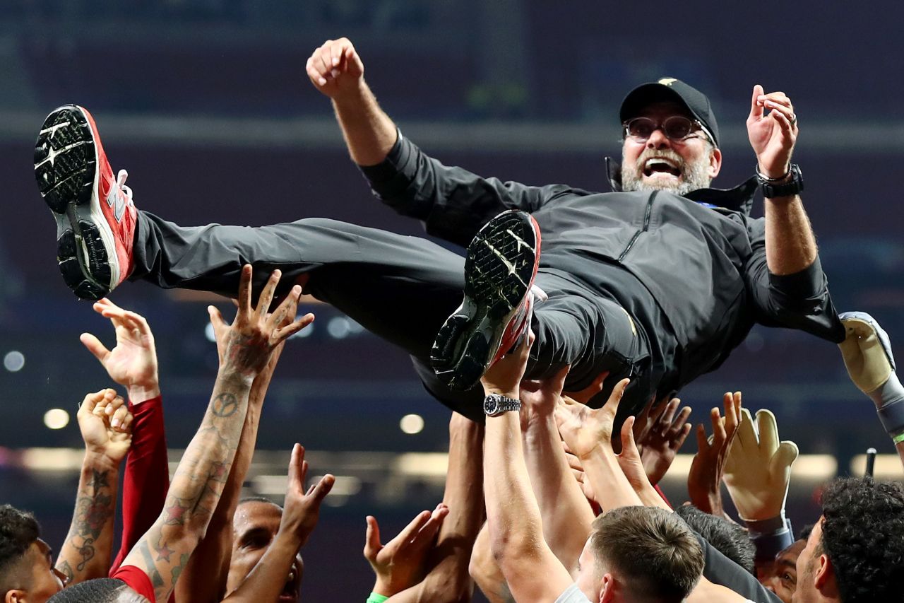Liverpool manager Jurgen Klopp earned his first Champions League final win and broke his spell of six consecutive defeats in major finals. 