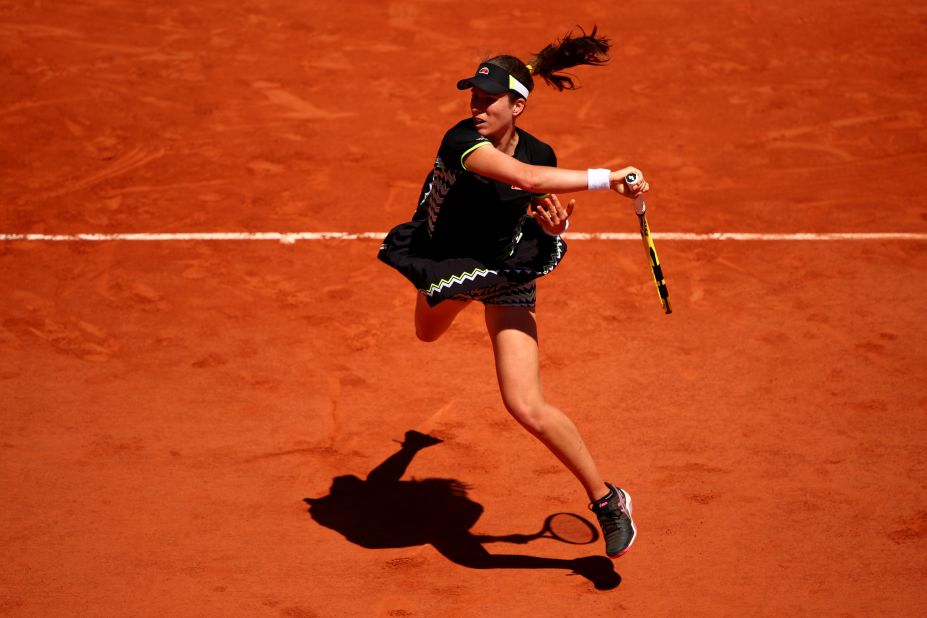 Like Martic and Vondrousova, Johanna Konta also flourished on the clay heading into Roland Garros. When she made the quarterfinals, she became the first British woman to do so in Paris since Jo Durie in 1983. 