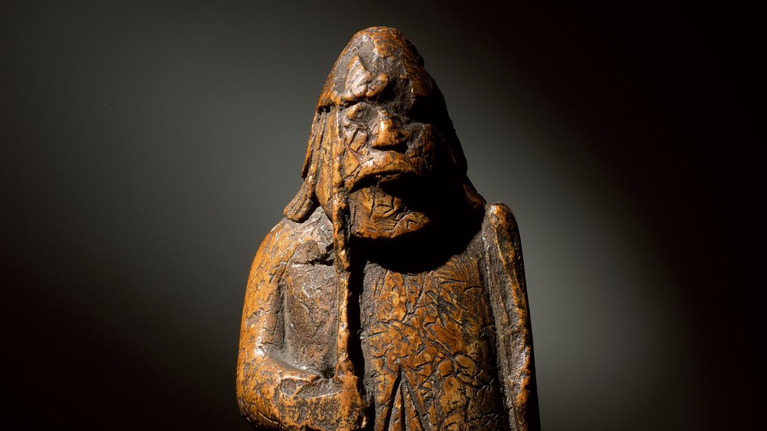 The chessman was recorded in the owner's ledger as 'Antique Walrus Tusk Warrior Chessman.'