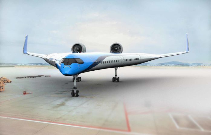 Low carbon travel isn't just about switching to sustainable fuel sources -- it's also about redesigning the transport itself. A "<a href="index.php?page=&url=https%3A%2F%2Fedition.cnn.com%2Ftravel%2Farticle%2Fflying-v-maiden-flight-intl-scli-grm%2Findex.html" target="_blank">Flying-V</a>" plane designed by Delft's University of Technology in the Netherlands and Dutch airline KLM can cut fuel consumption by 20%. Ultimately, researchers hope to switch out the kerosene with a sustainable fuel source, like liquid hydrogen. 