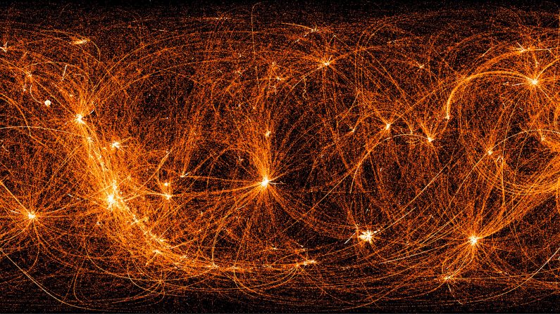 The NICER detector on the International Space Station recorded 22 months of nighttime X-ray data to create this map of the entire sky. 