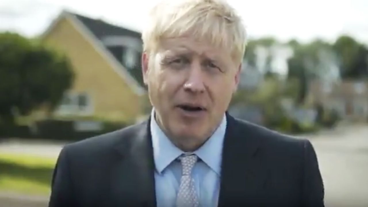 A screengrab from Boris Johnson's leadership campaign launch video.
