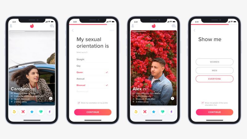 Tinder adds sexual orientation feature to aid LGBTQ matching CNN Business