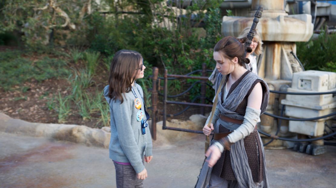 The writer's daughter and her friend, Rey.