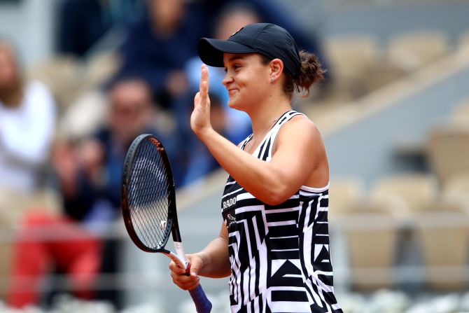 Ashleigh Barty reached a second straight grand slam quarterfinal by downing Sofia Kenin -- who had eliminated Serena Williams.