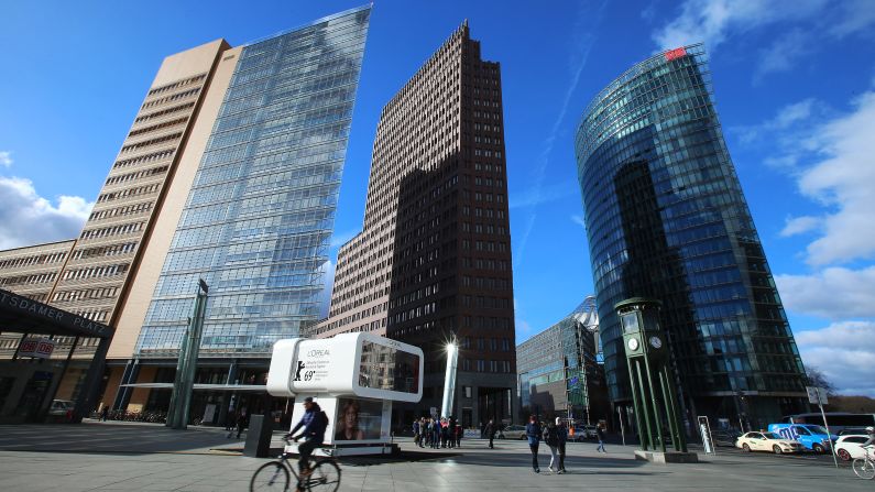 <strong>Potsdamer Platz: </strong>This bustling commercial center was considered a no man's land before the wall fell.