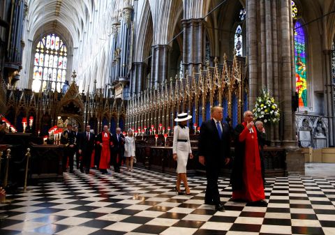 The Trumps tour Westminster Abbey on June 3.